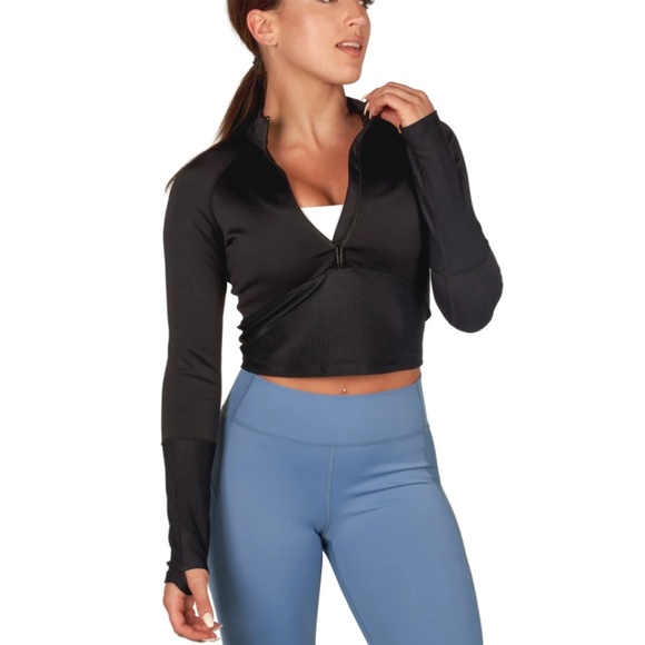 Black Corio Active Cropped Jacket - Picture 1 of 3